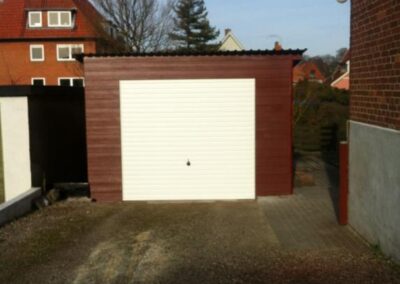 Færdigt resultat af renovering af garage på Fyn