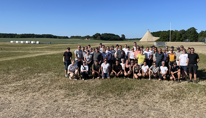 Oprydningsholdet done Heartland holdet efter oprydning af campingområdet